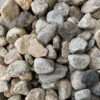 2" round prink, grey and black granite stones