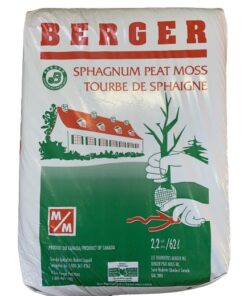 Compressed bale of peat moss