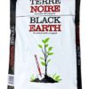 Bag of black earth soil