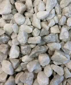 3/4" - 1" white marble gravel