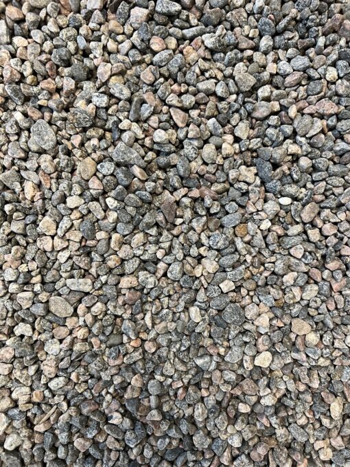 3/8" round prink, grey and black granite stones