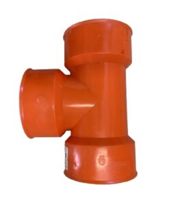 4" T-shaped connector for drainage pipe
