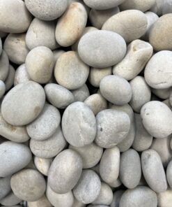 Round light grey stones