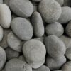 round dark grey stones